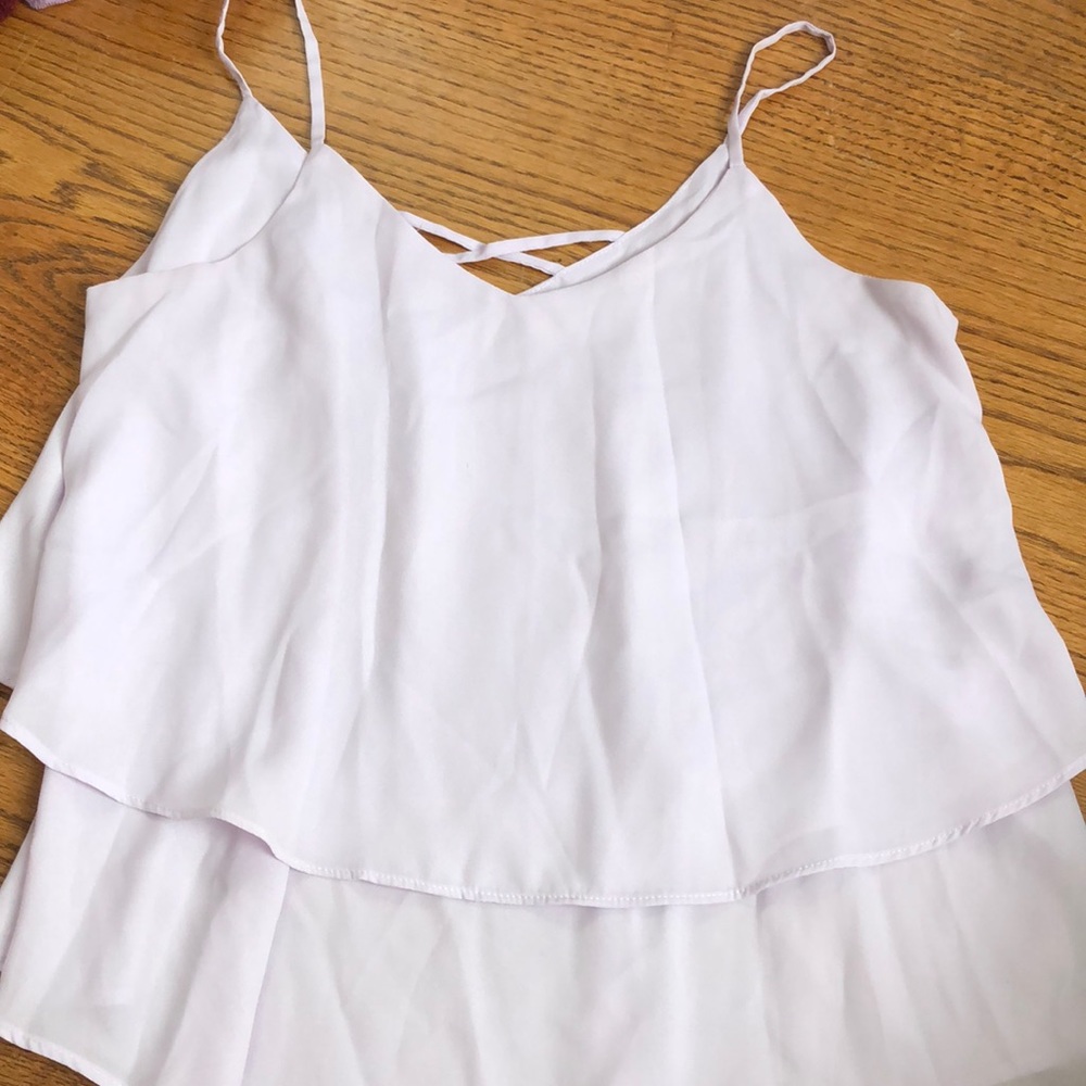 Flowy tank with cross back